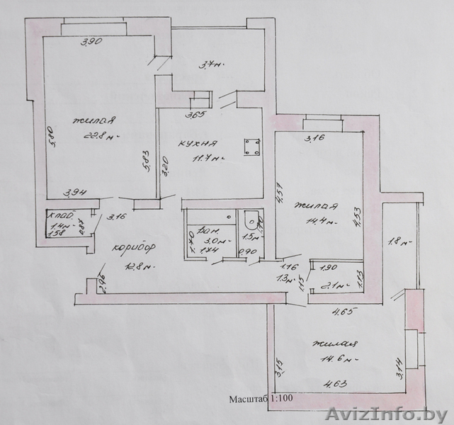 Большая 3х комнатная квартира в центре - Изображение #1, Объявление #569294