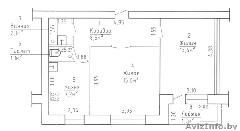 Продам 2-комн. кв. или обмен - Изображение #1, Объявление #666084