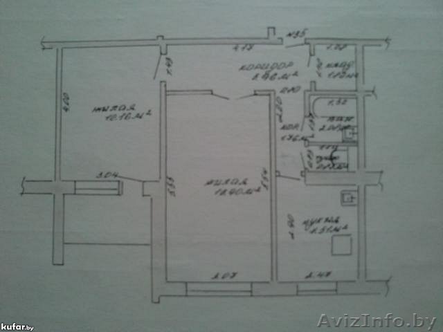 2-х комнатная квартира, 9-ый этаж - Изображение #1, Объявление #741811
