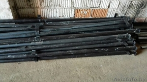 Столбы с заглушкой разной высоты