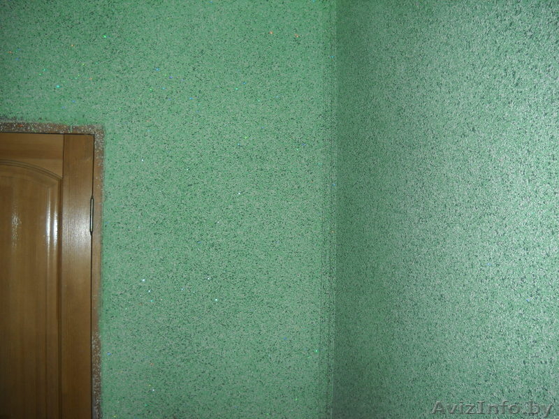 нанесение жидких акриловых обоев на потолки и стены.недорого.свой материал. - Изображение #3, Объявление #550331