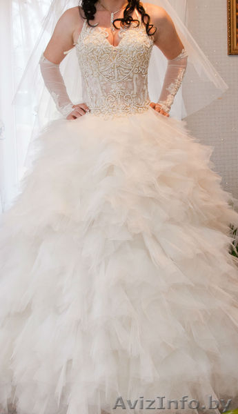 Свадебное платье цвета шампань - Изображение #1, Объявление #628701