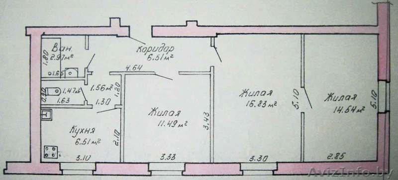 Продажа 3-х комнатной квартиры, г. Барановичи, ул. Фроленкова - Изображение #1, Объявление #689522