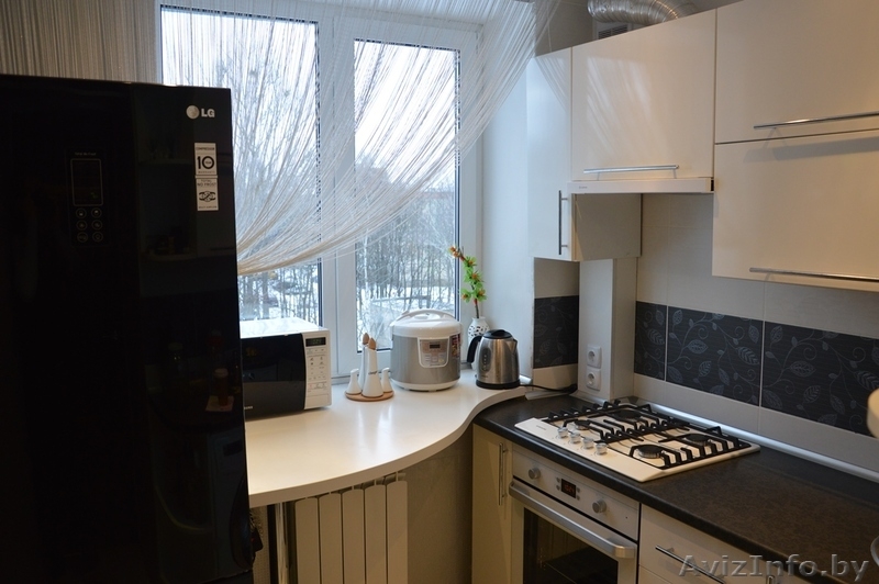 Стильная однокомнатная квартира в Барановичах на часы, сутки, недели - Изображение #7, Объявление #1204794