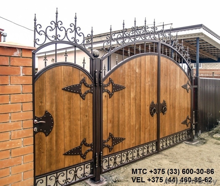 ковка, ворота, ограда, лестница, козырек, перила, навес, арка, мангал, решетка - Изображение #9, Объявление #1426590